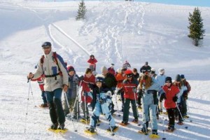 Schneeschuhe, Schnee, Winter, Team,